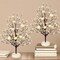 2 Pack Artificial Fall Tabletop Trees with White Pumpkins & Berry Accents, 15 Inch Thanksgiving Centerpieces for Tables, Autumn Harvest Decorations for Mantel, Fireplace, Dining Room & Home Decor